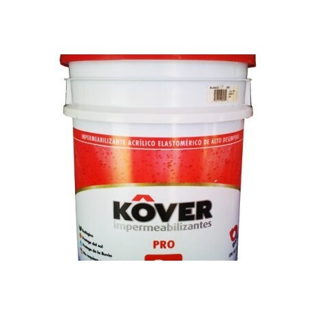 BEREL IMPERMEABILIZANTE ACRILICO KOVER PRO III AÑOS ROJO 2805 CUBETA 19L